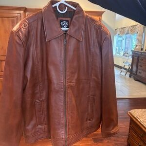 Real Leather Men’s Cognac Leather Jacket